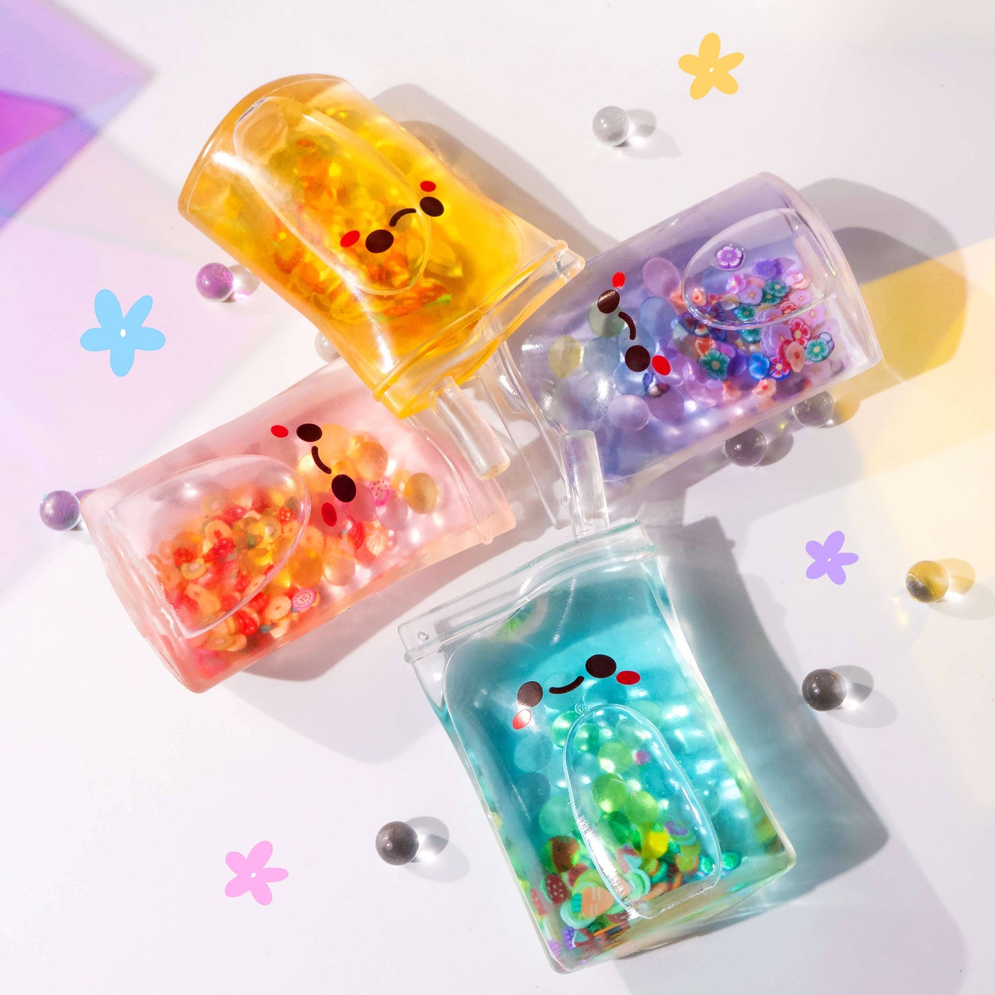 Kawaiian Sun Fruit Juice Squishy (Assorted Colors)