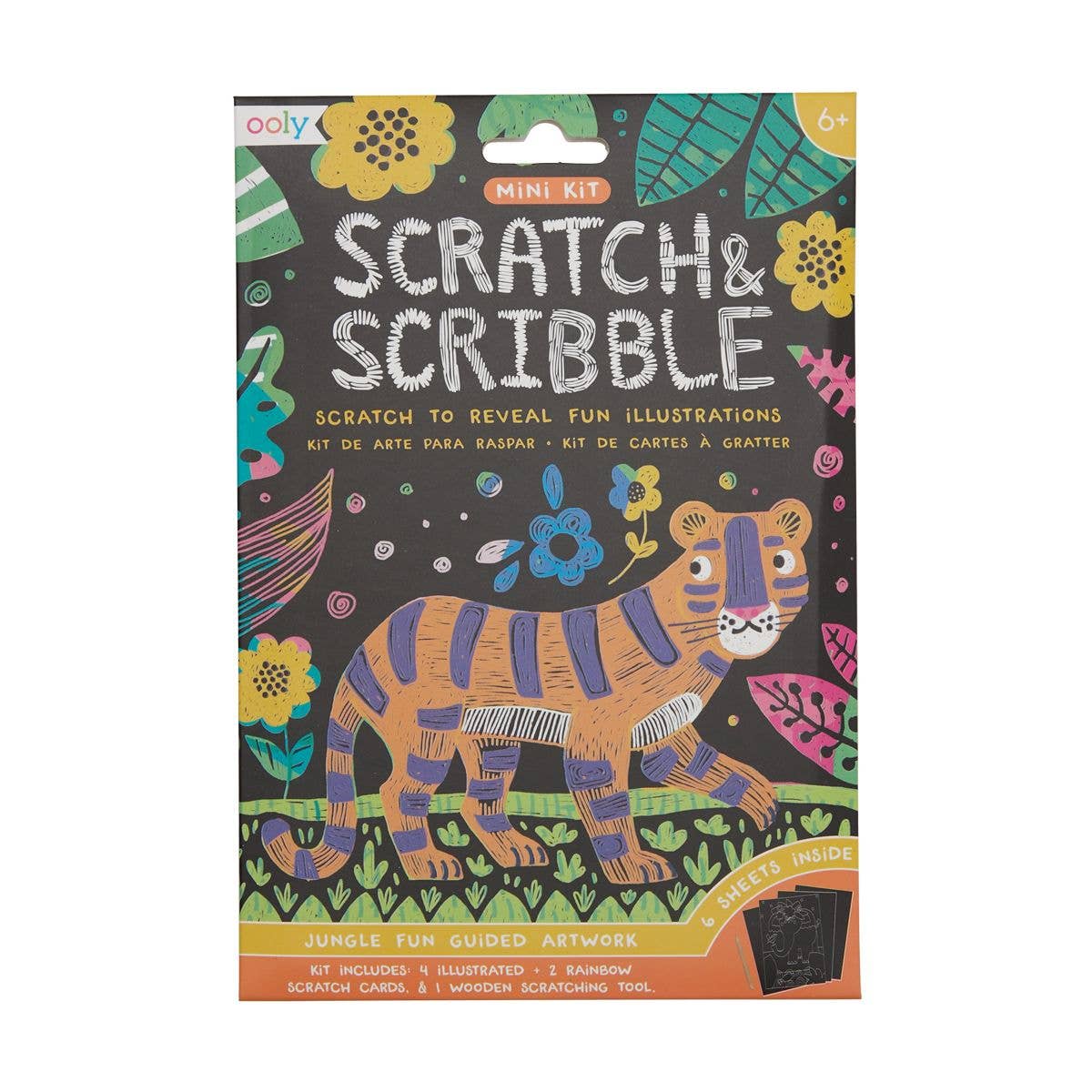Mini Scratch & Scribble Art Kit: Jungle Fun by OOLY