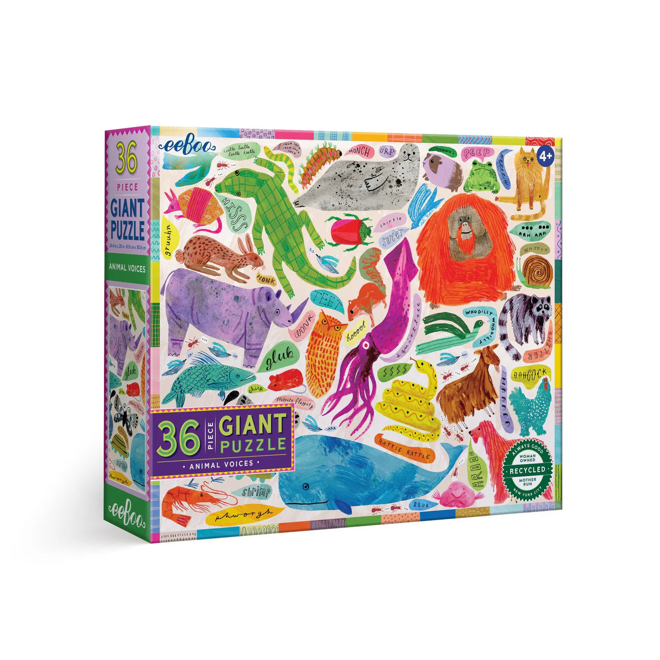 Animal Voices 36 Piece Giant Puzzle by eeBoo