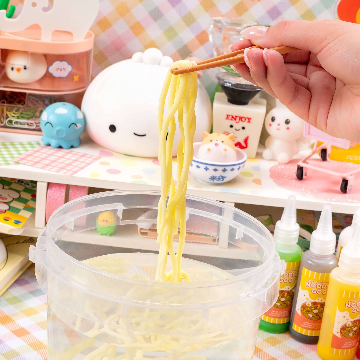 Instant Ramen Noodles Slime Science Kit by Kawaii Slime Company