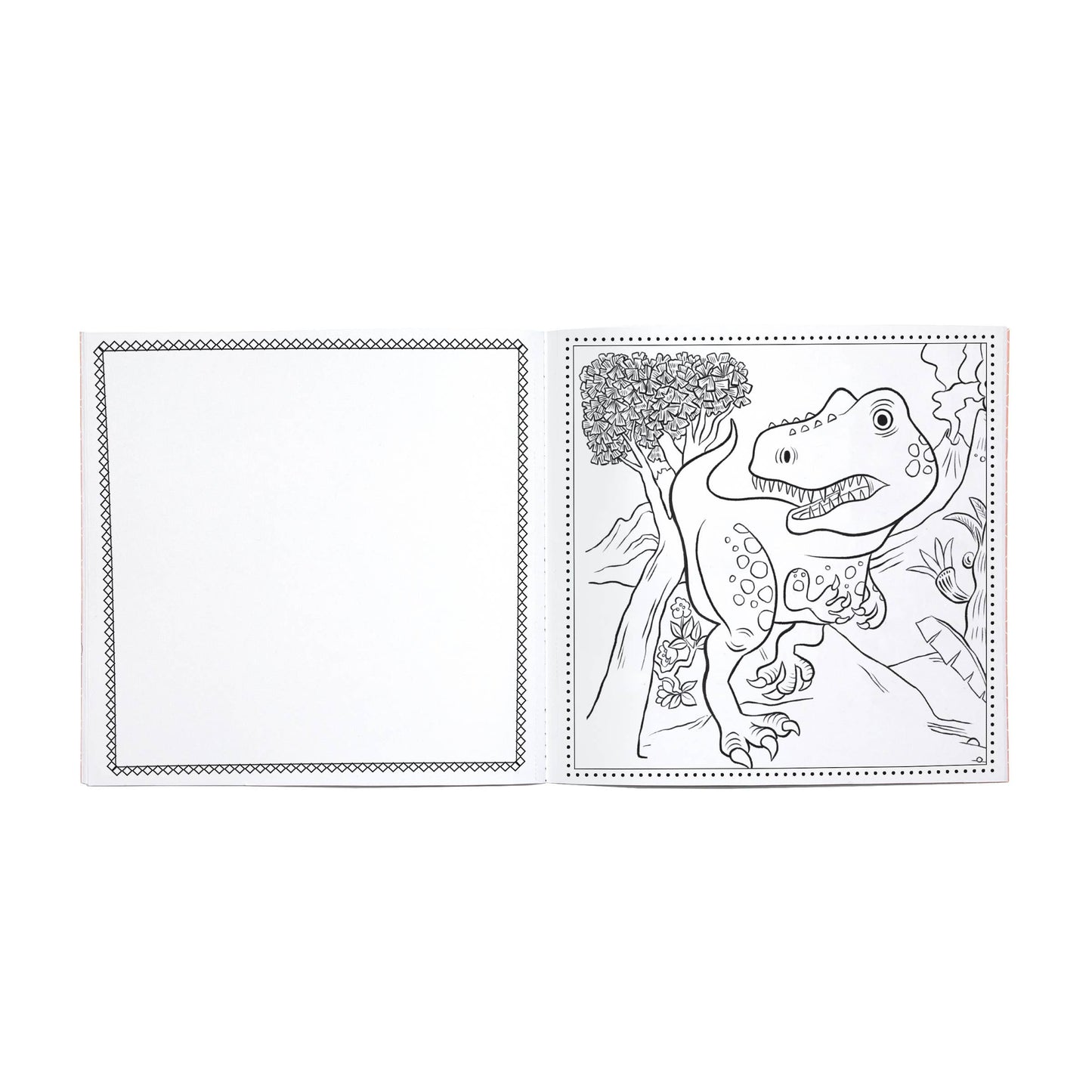 Dinosaur Square Coloring Book