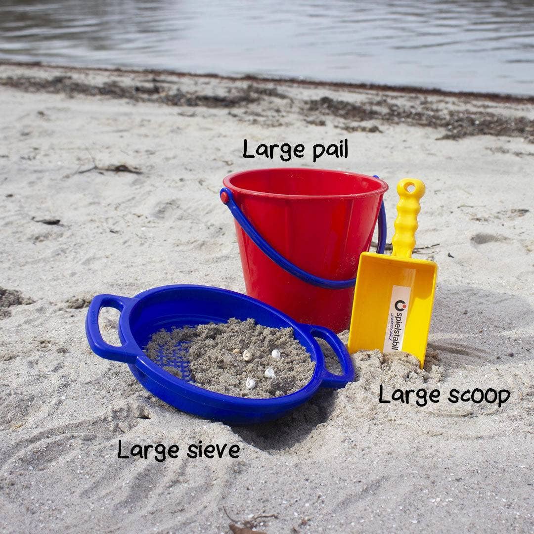 Large Sand Sieve – Durable Beach Toy (Assorted Colors)