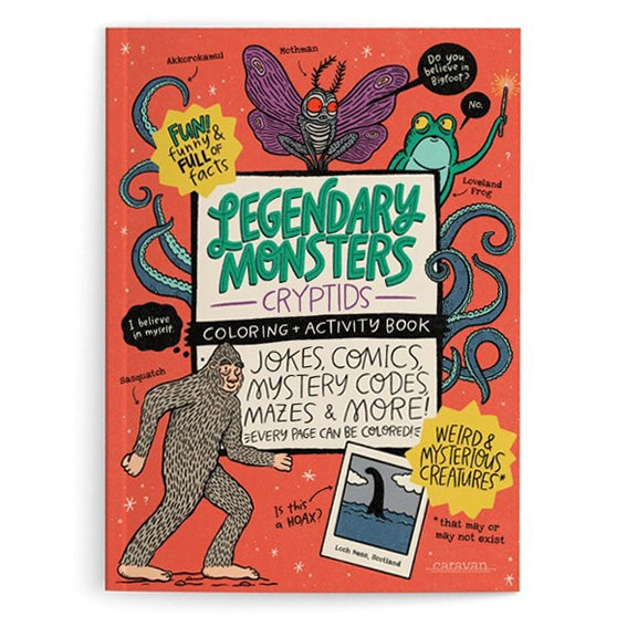 Legendary Monsters Cryptids Coloring + Activity Book