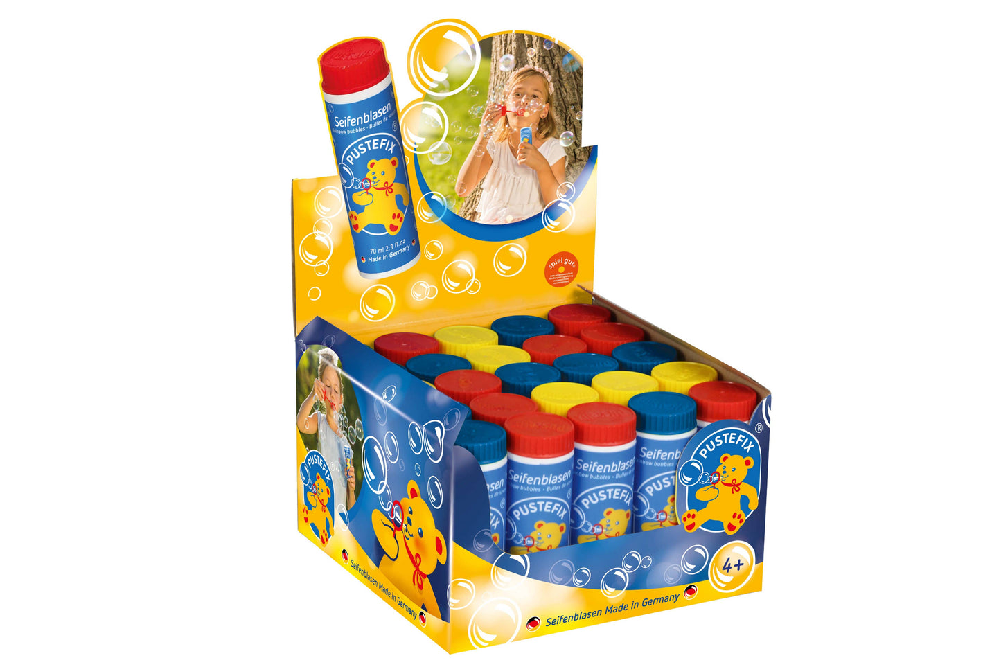 Classic Bubble Tube with Wand by Pustefix - 70 ml