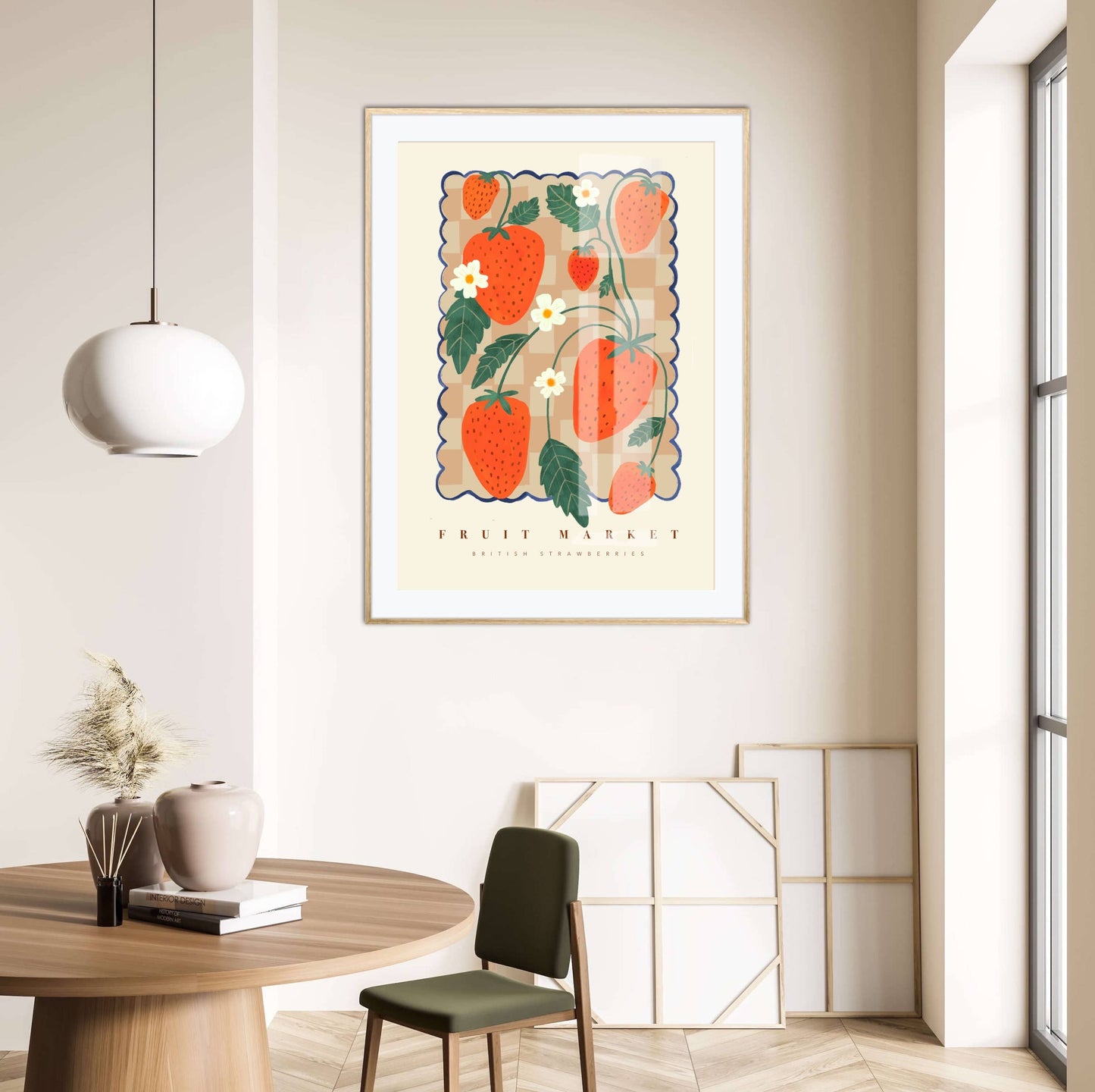 Strawberry Fruit Market Art Print