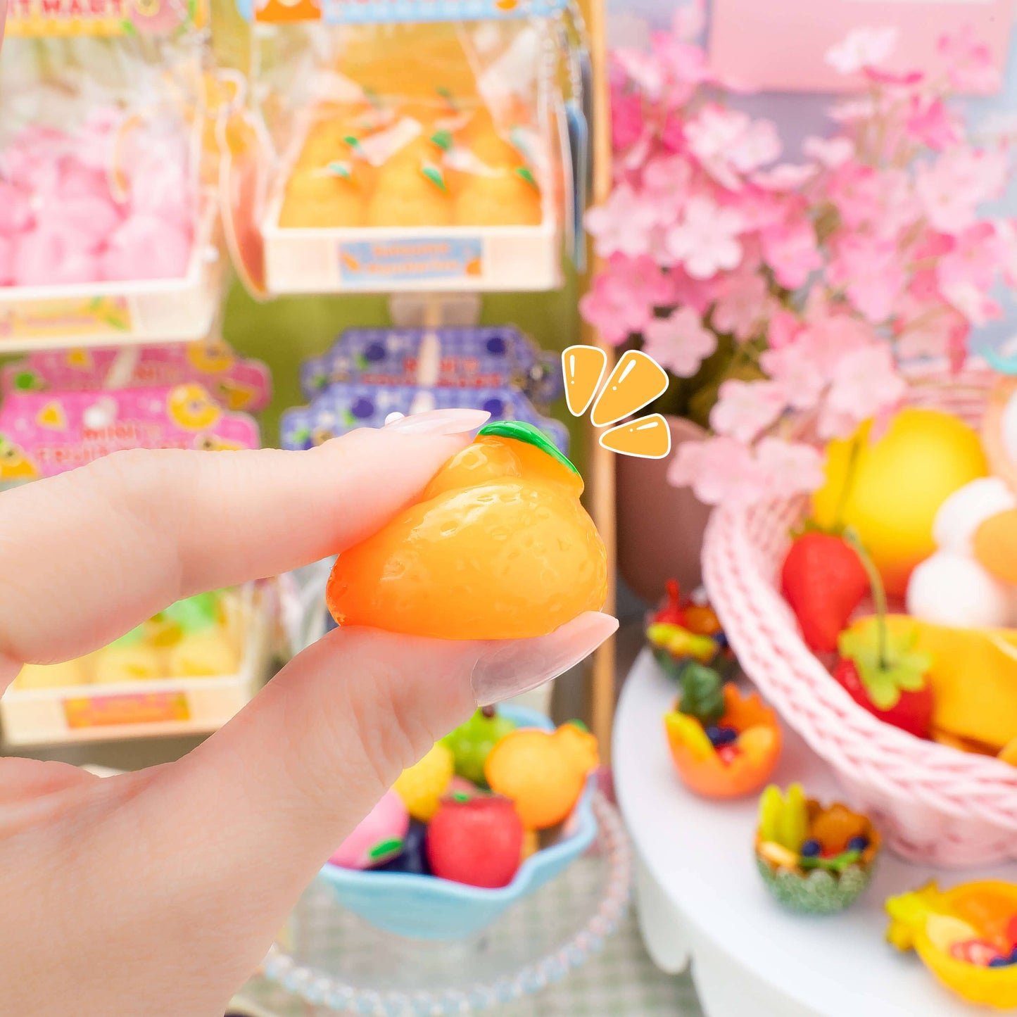 Mini Fruit Mart Taba Squishy (Assorted Fruits)