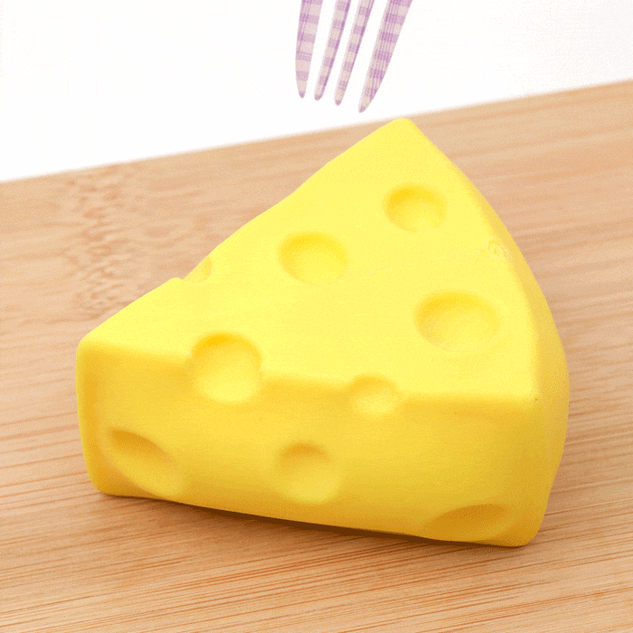 So Cheesy! Cheese Shaped Squishy Stress Toy by Kawaii Slime Company