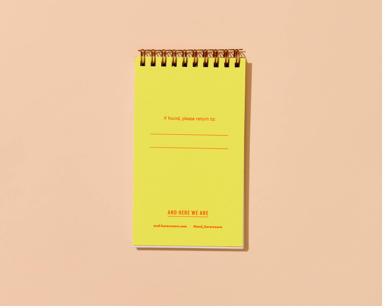 Red Stripe Letterpress Pocket Notebook