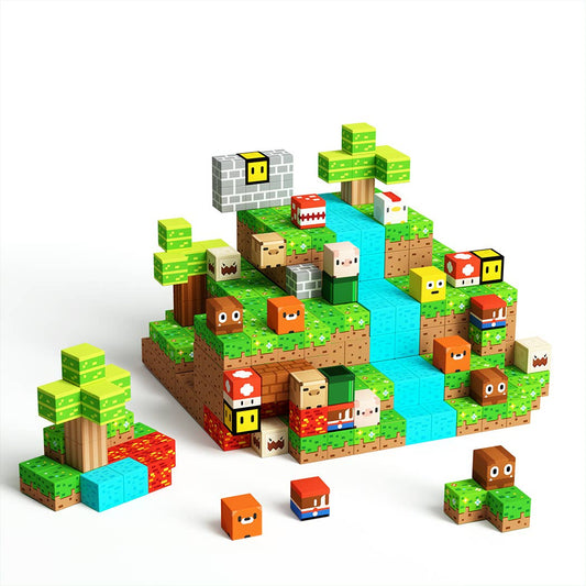 Lumberjack Magnetic Building Blocks - 48 Piece Set