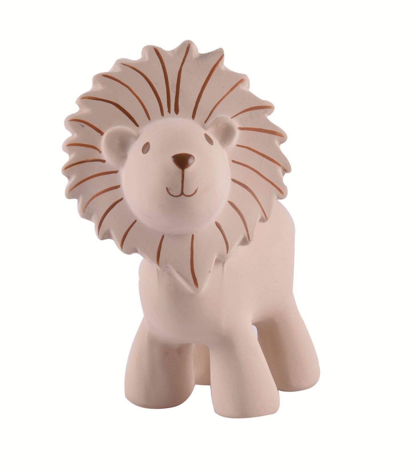 Lion Natural Organic Rubber Rattle, Teether & Bath Toy