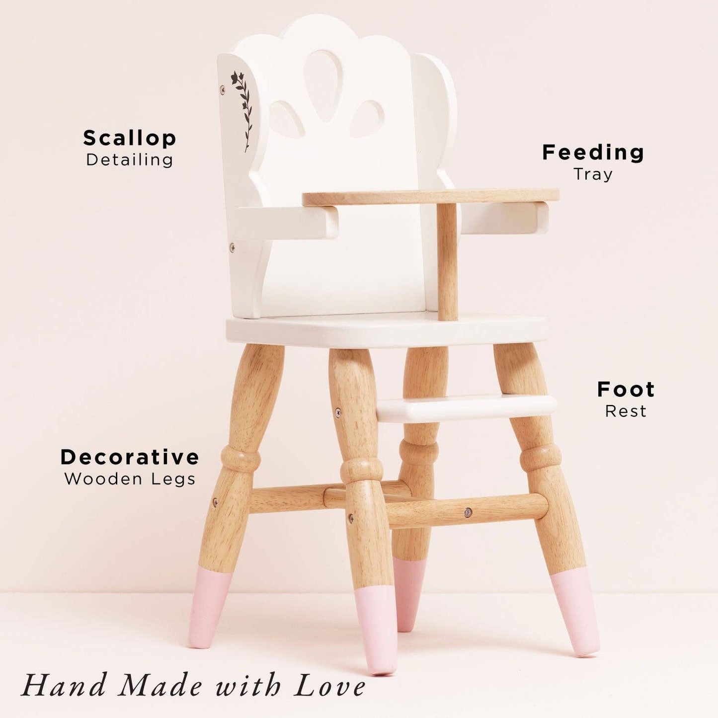 Dolls Wooden High Chair