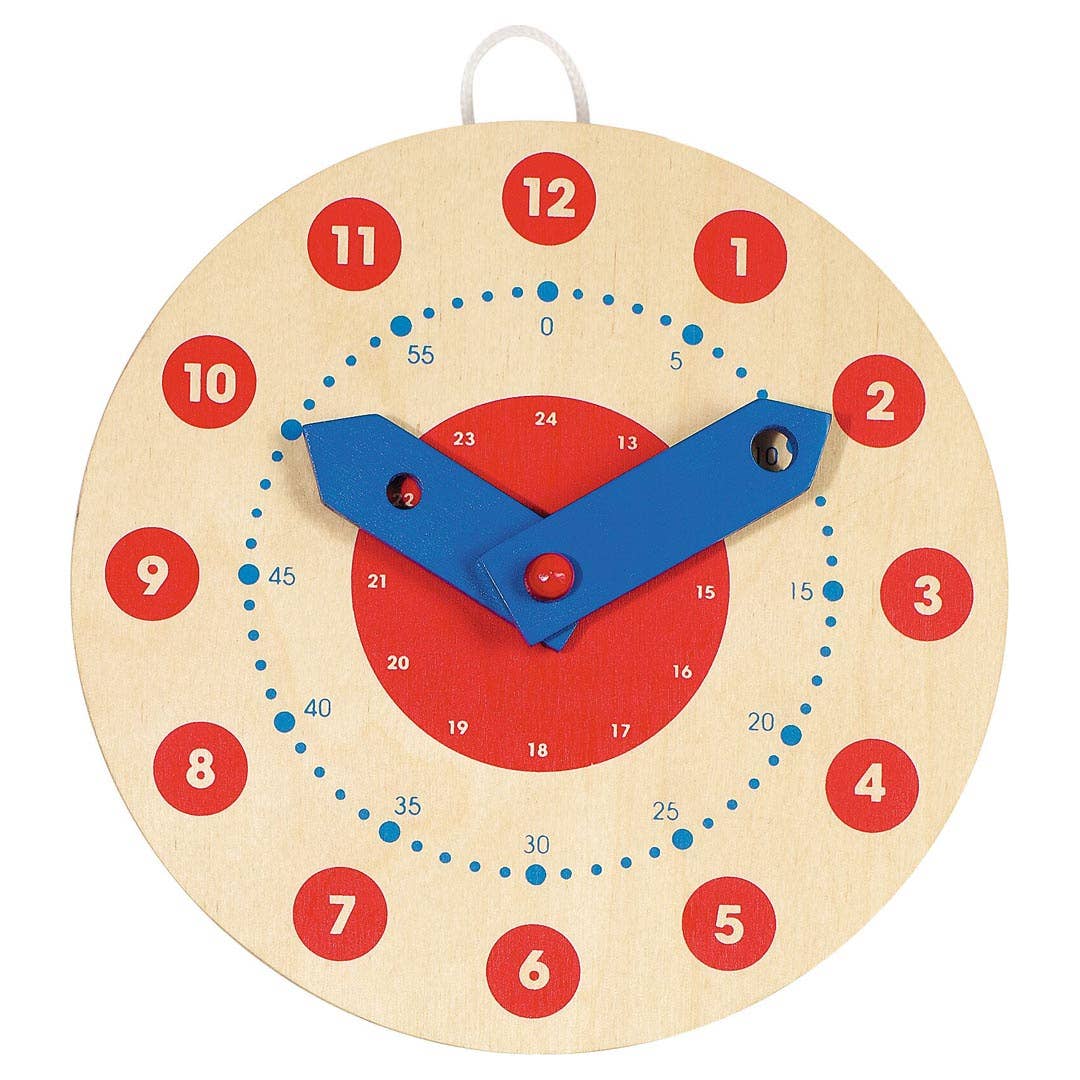 Wooden Clock - Learn to Tell Time