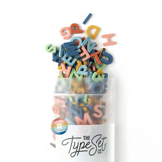 1" Rainbow Dream Magnetic Letters by The Type Set Co