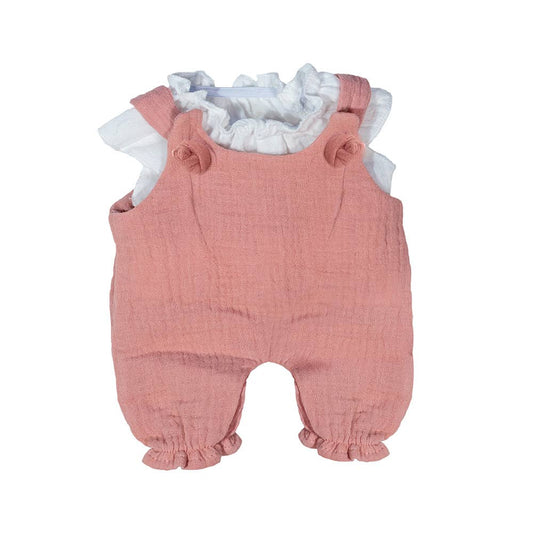 Miniland Overall and Blouse Outfit for 12 5/8" Doll