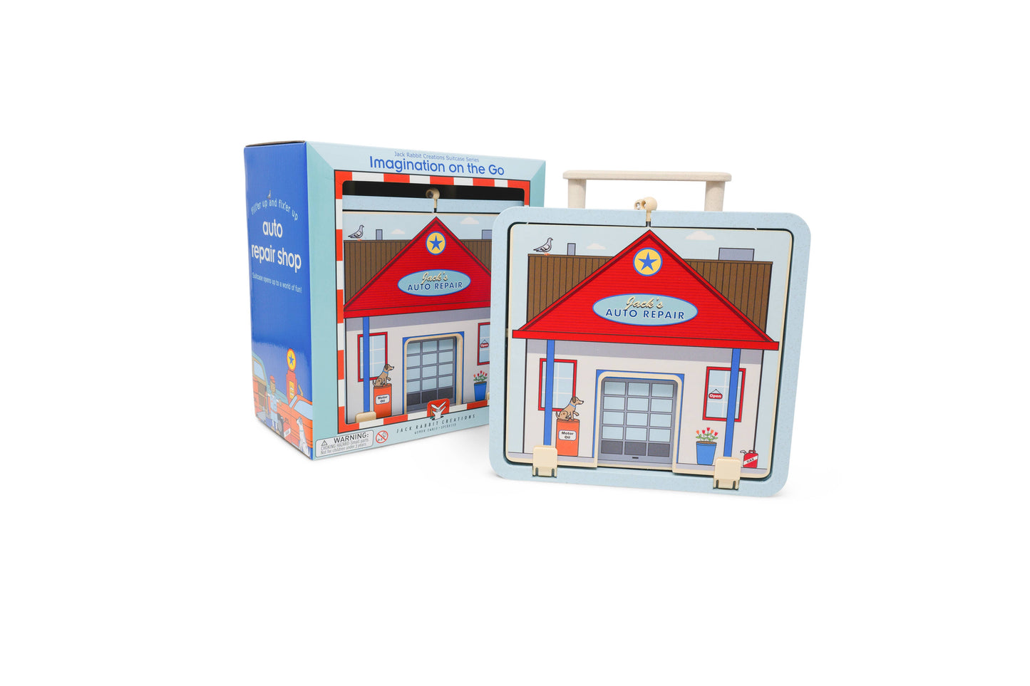 Suitcase Series: Auto Repair Shop Play Set