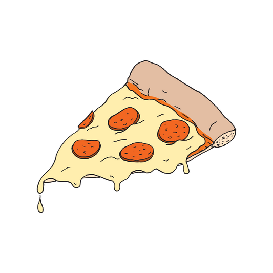 Pizza Slice Temporary Tattoo Pair