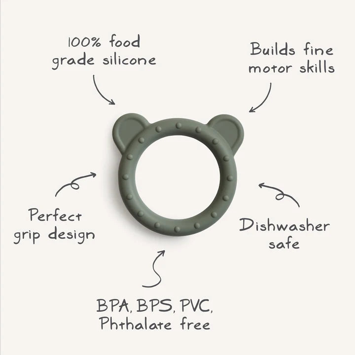 Silicone Bear Teether by mushie