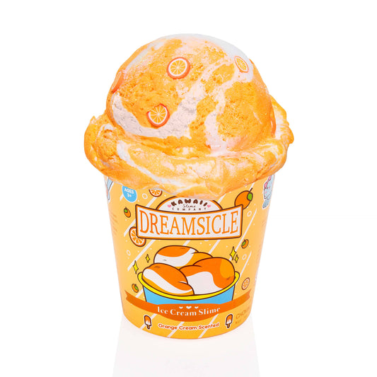 Dreamsicle Scented Ice Cream Pint Slime by Kawaii Slime Company