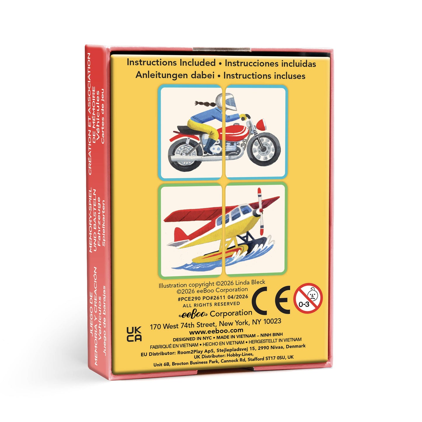 Vehicles Memory Match & Make Card Game