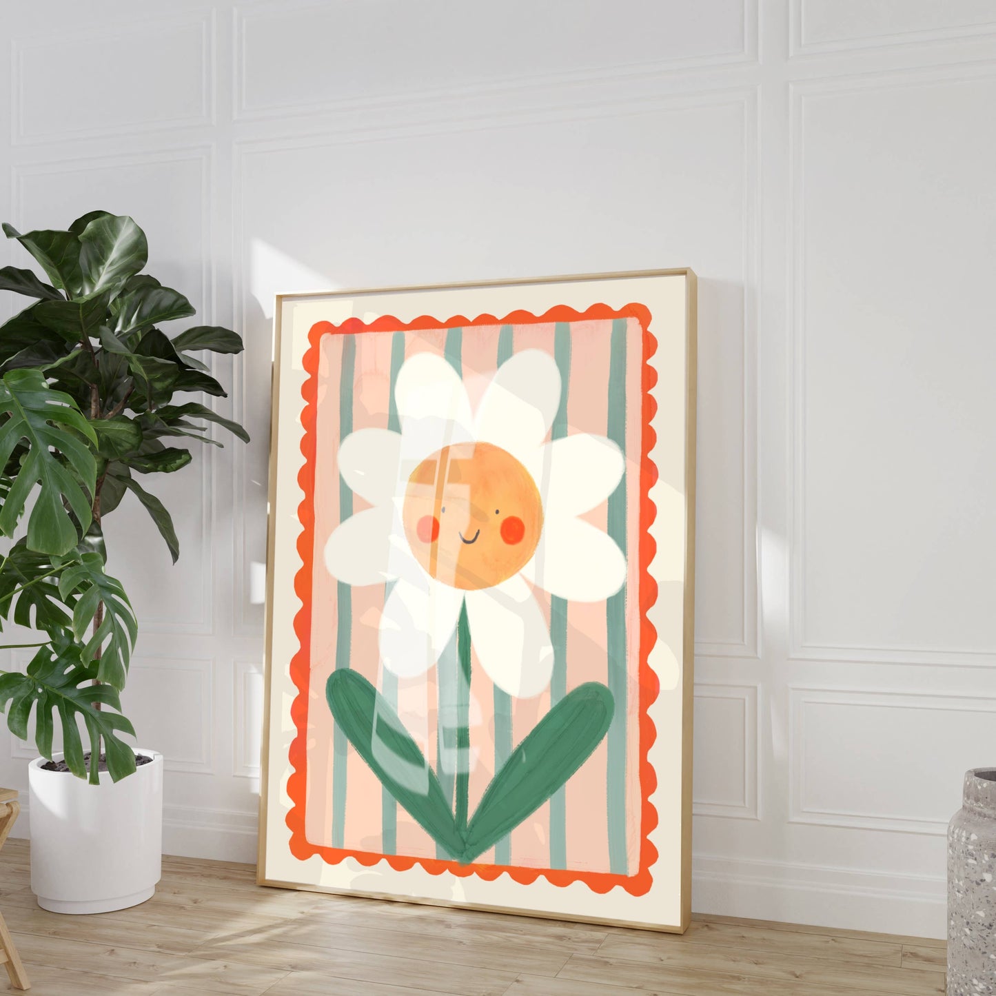 Smiley Flower Art Print