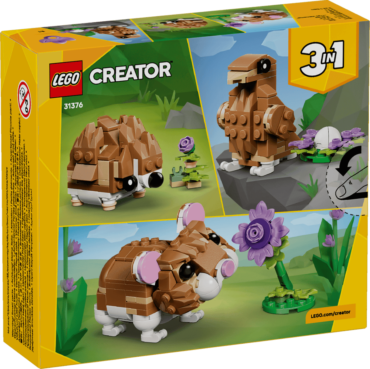 LEGO Cute Hamster with a Flower
