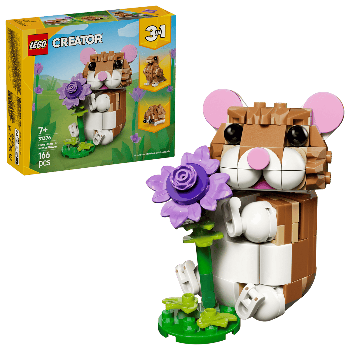LEGO Cute Hamster with a Flower