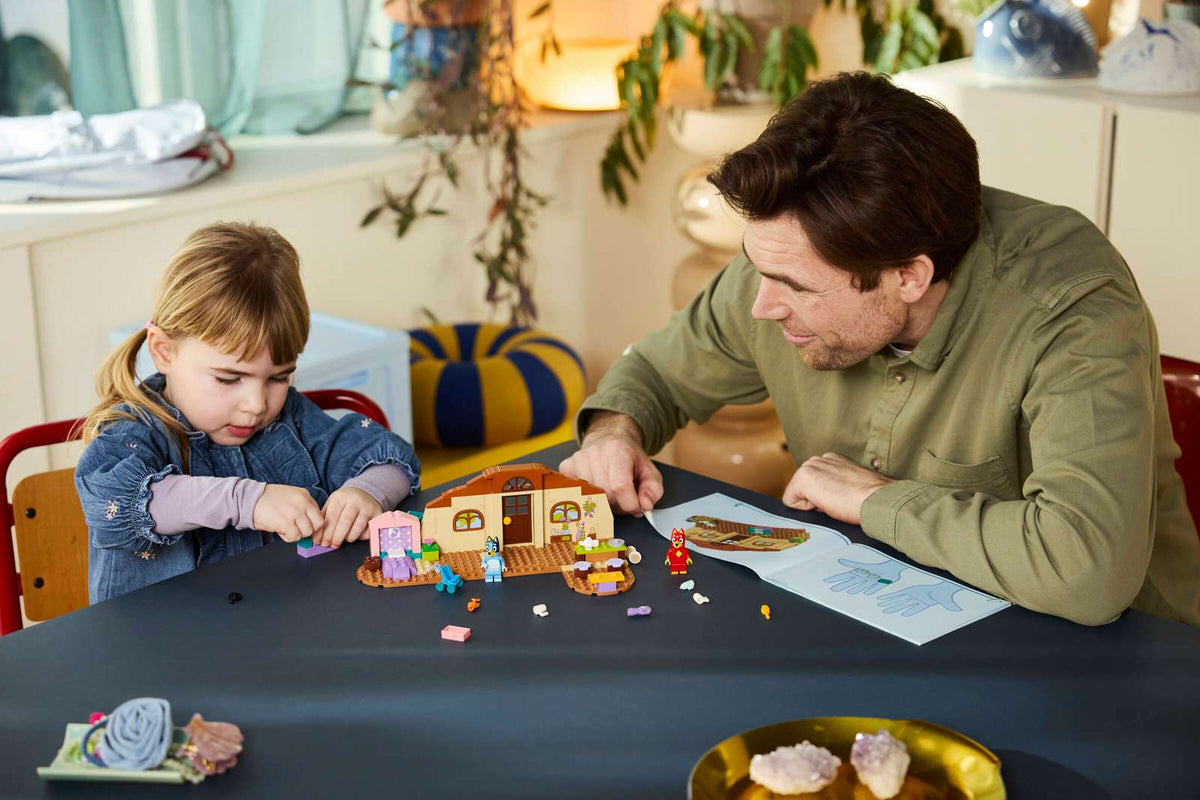LEGO School with Rusty and Bluey
