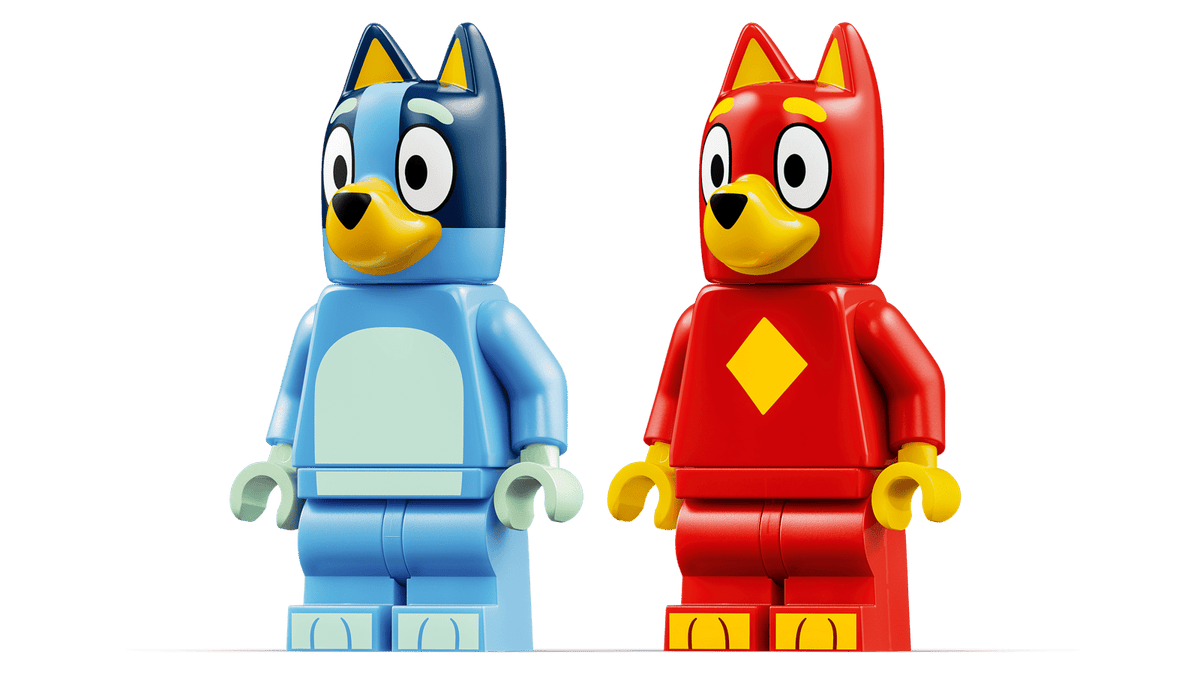 LEGO School with Rusty and Bluey