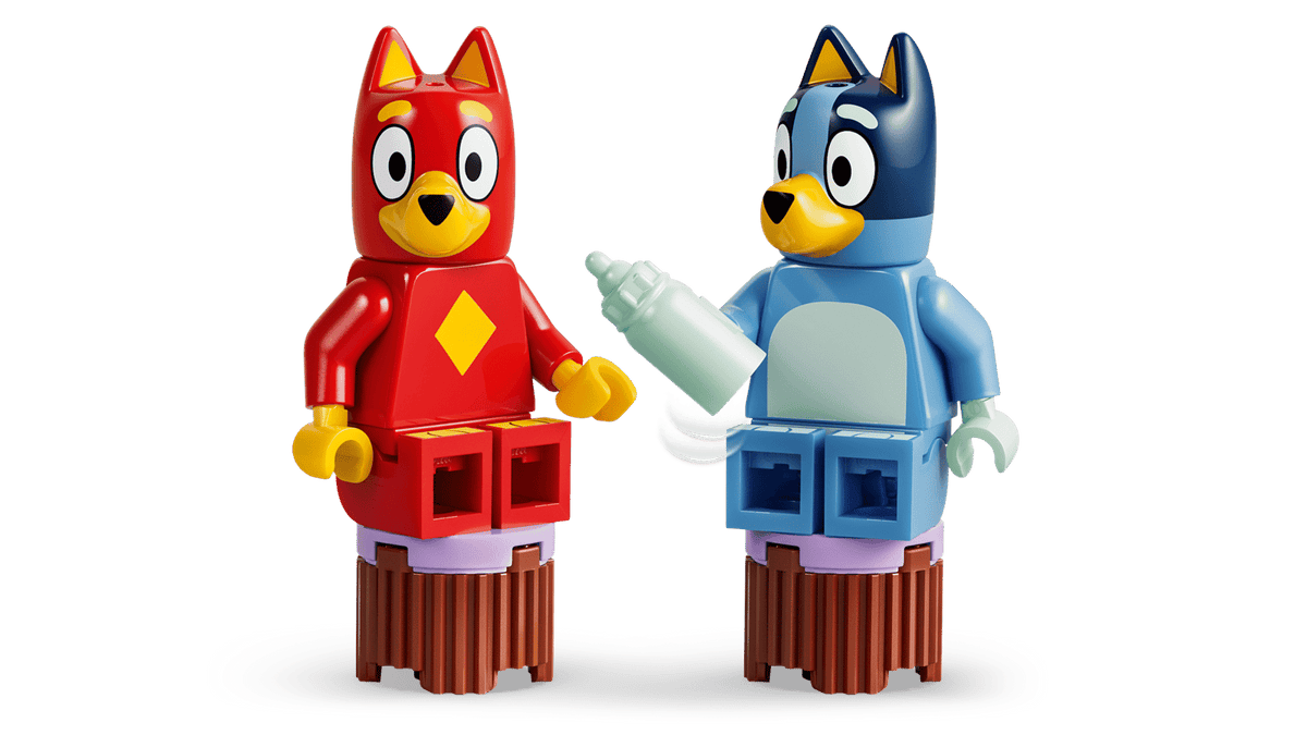 LEGO School with Rusty and Bluey