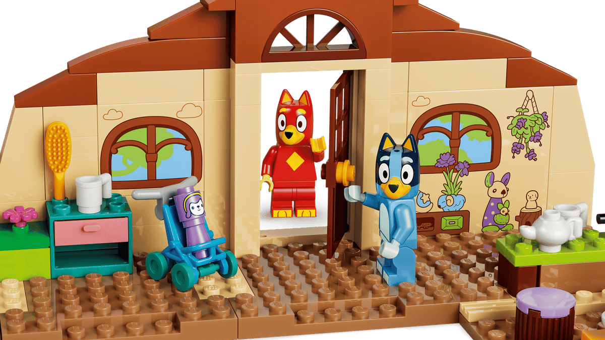 LEGO School with Rusty and Bluey