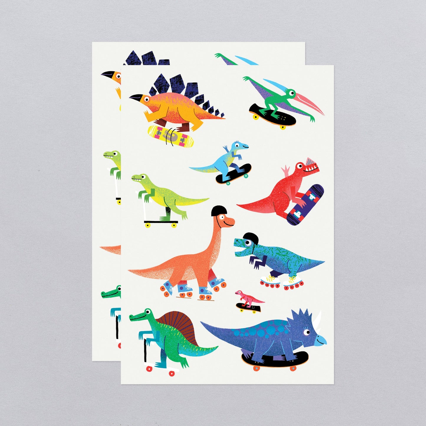 Dino Derby Temporary Tattoo Sheets