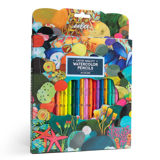 Tidepool 24 Watercolor Pencils by eeBoo