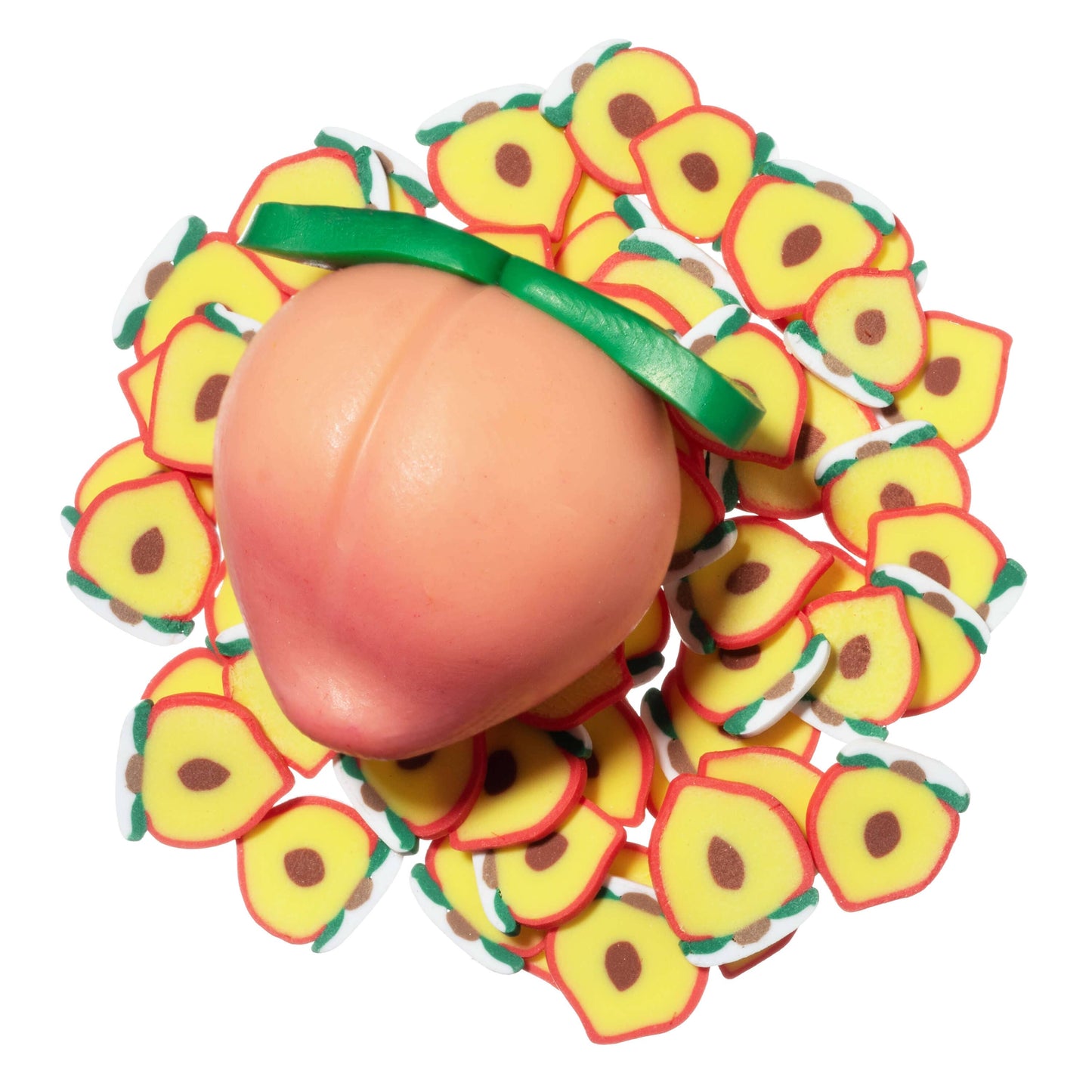 Peach Pie Filling Jelly Cube Slime by Kawaii Slime Company