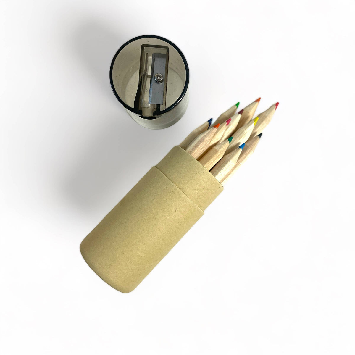 Mini Travel Colored Pencils with Built In Sharpener (Assorted Colors)