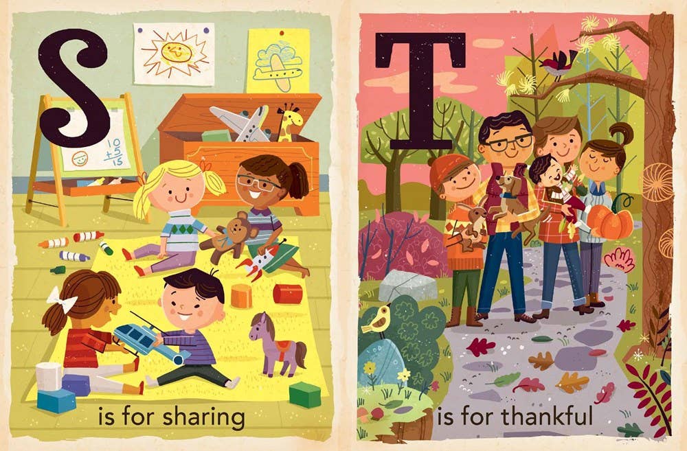 T is for Thankful:  Thanksgiving Alphabet board book