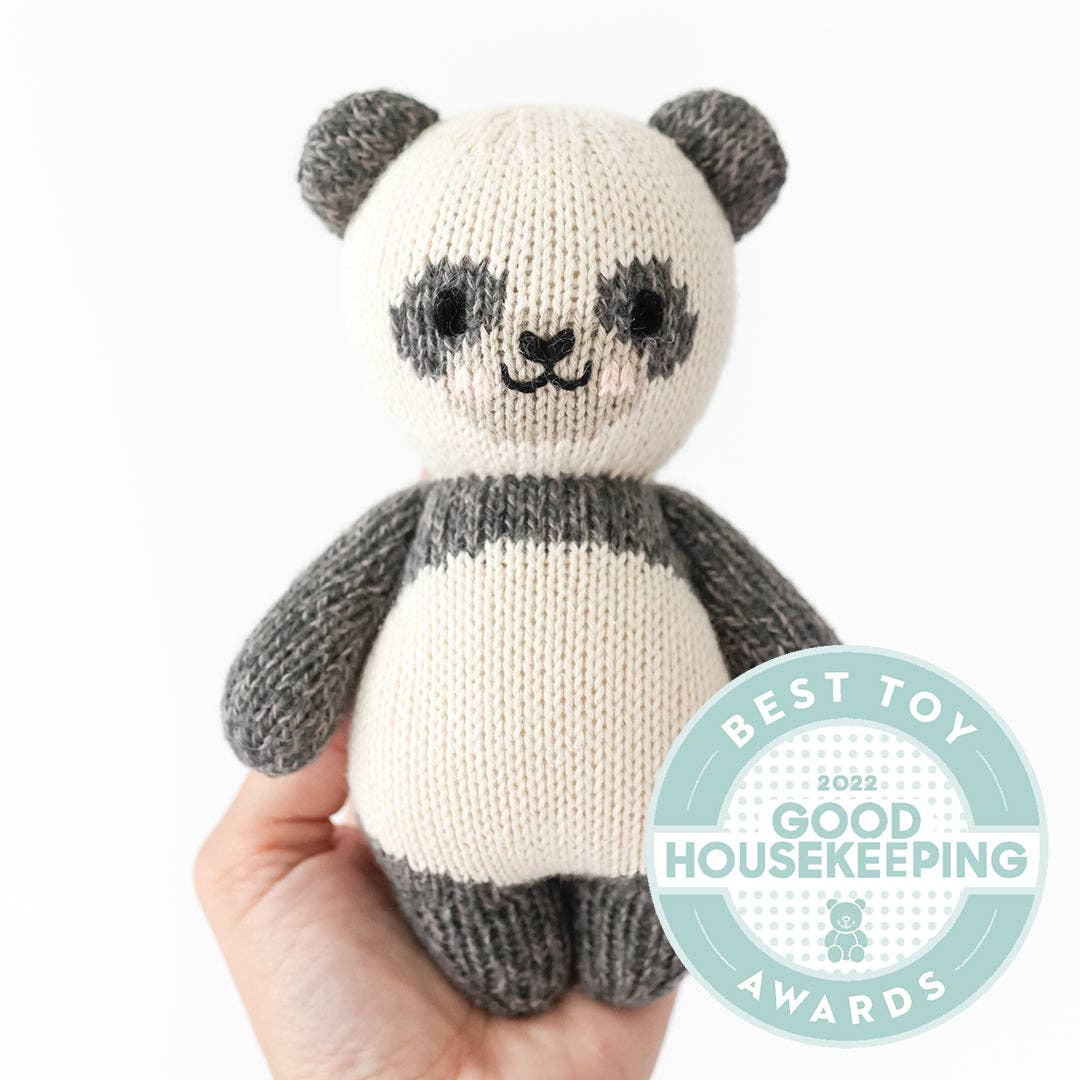 Baby Panda Cuddle + Kind Knit Stuffed Animal