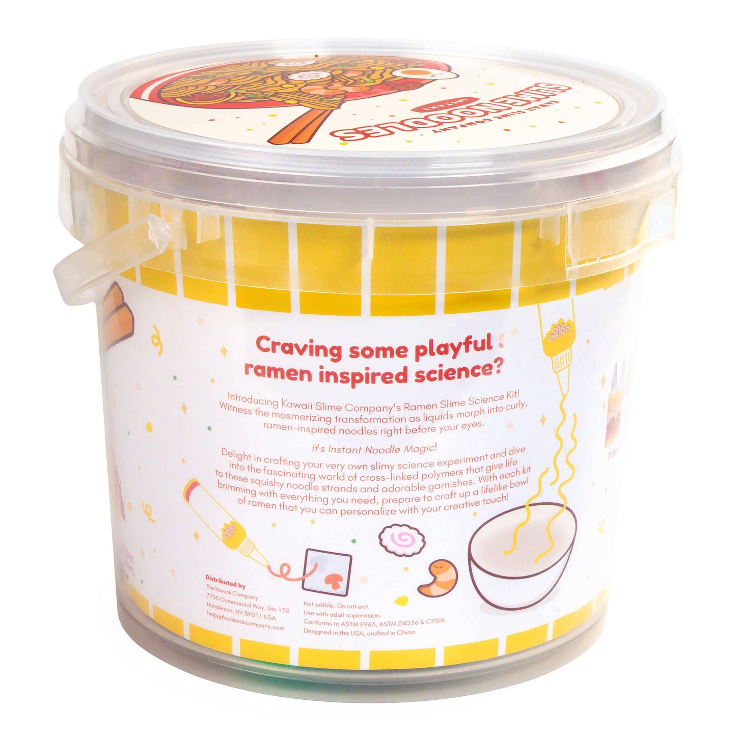 Instant Ramen Noodles Slime Science Kit by Kawaii Slime Company