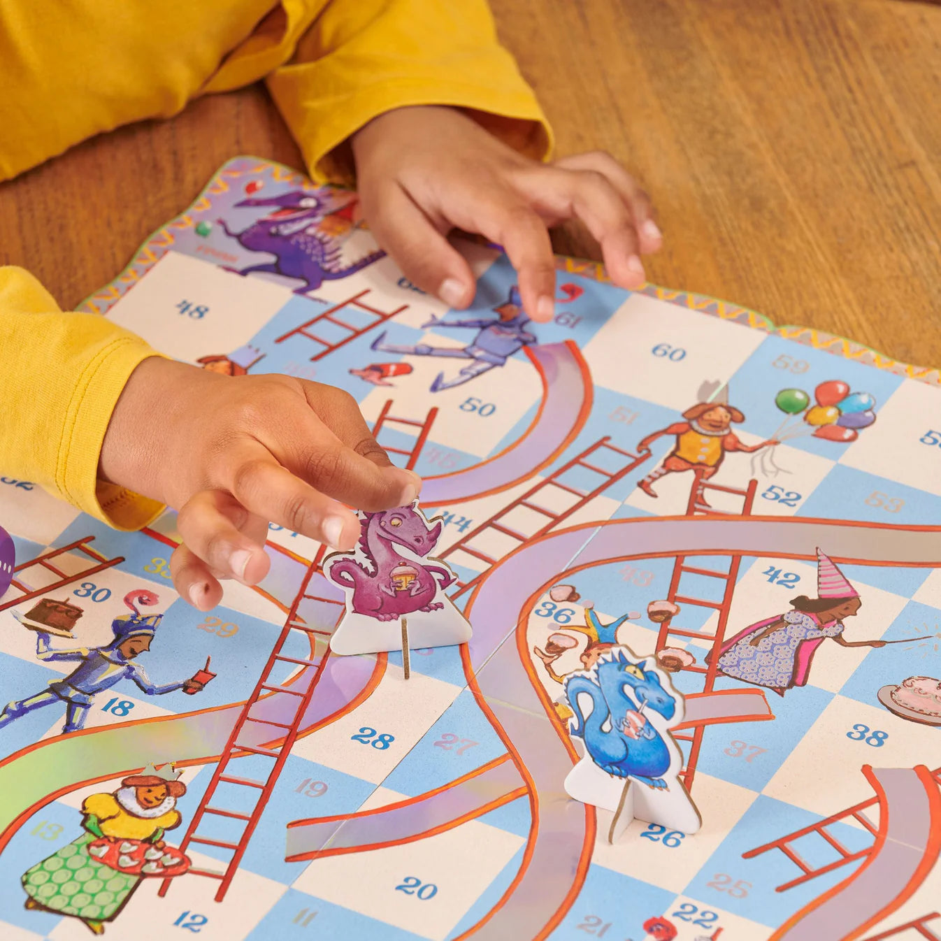 Slips and Ladders Dragon Shaped Game by eeBoo