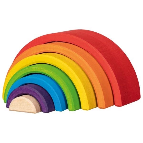 Little Rainbow Wooden Building Blocks