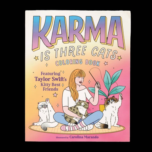 Karma is Three Cats Taylor Swift Coloring Book