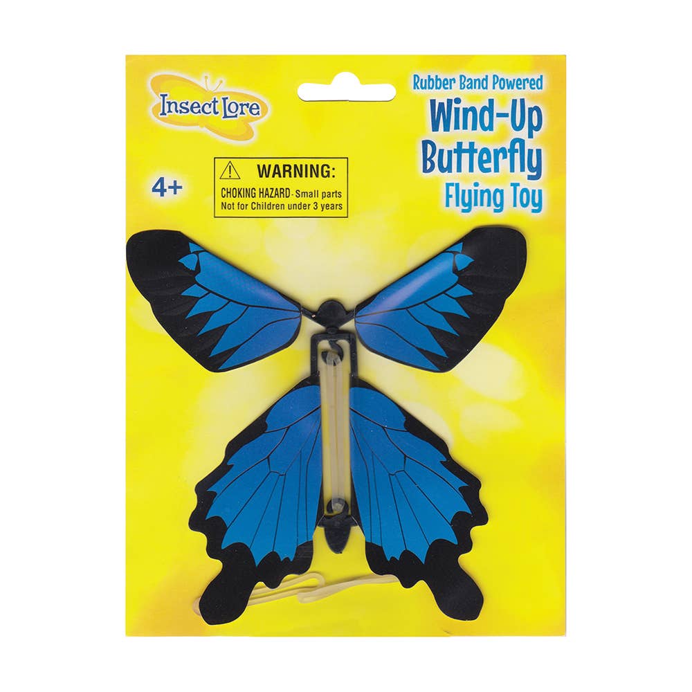 Wind-Up Butterfly Flying Toy (Assorted Colors)