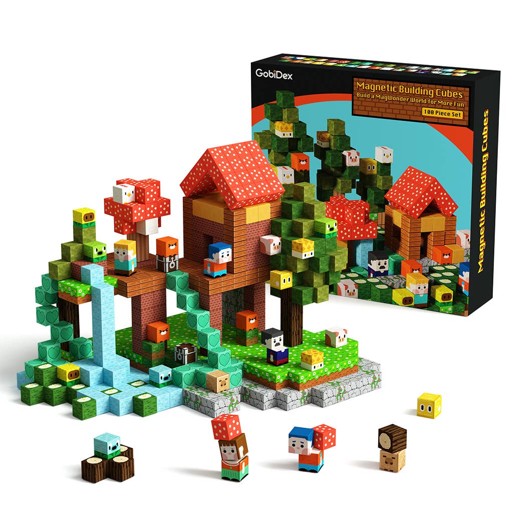 Hilltop Hamlet Magnetic Blocks - 100 Piece Set