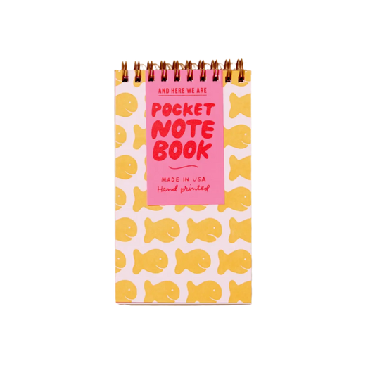 Goldfish Crackers Letterpress Pocket Notebook