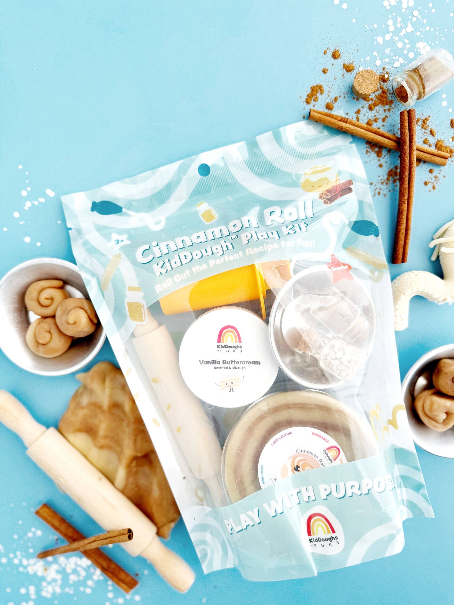 Cinnamon Roll KidDough Play Kit