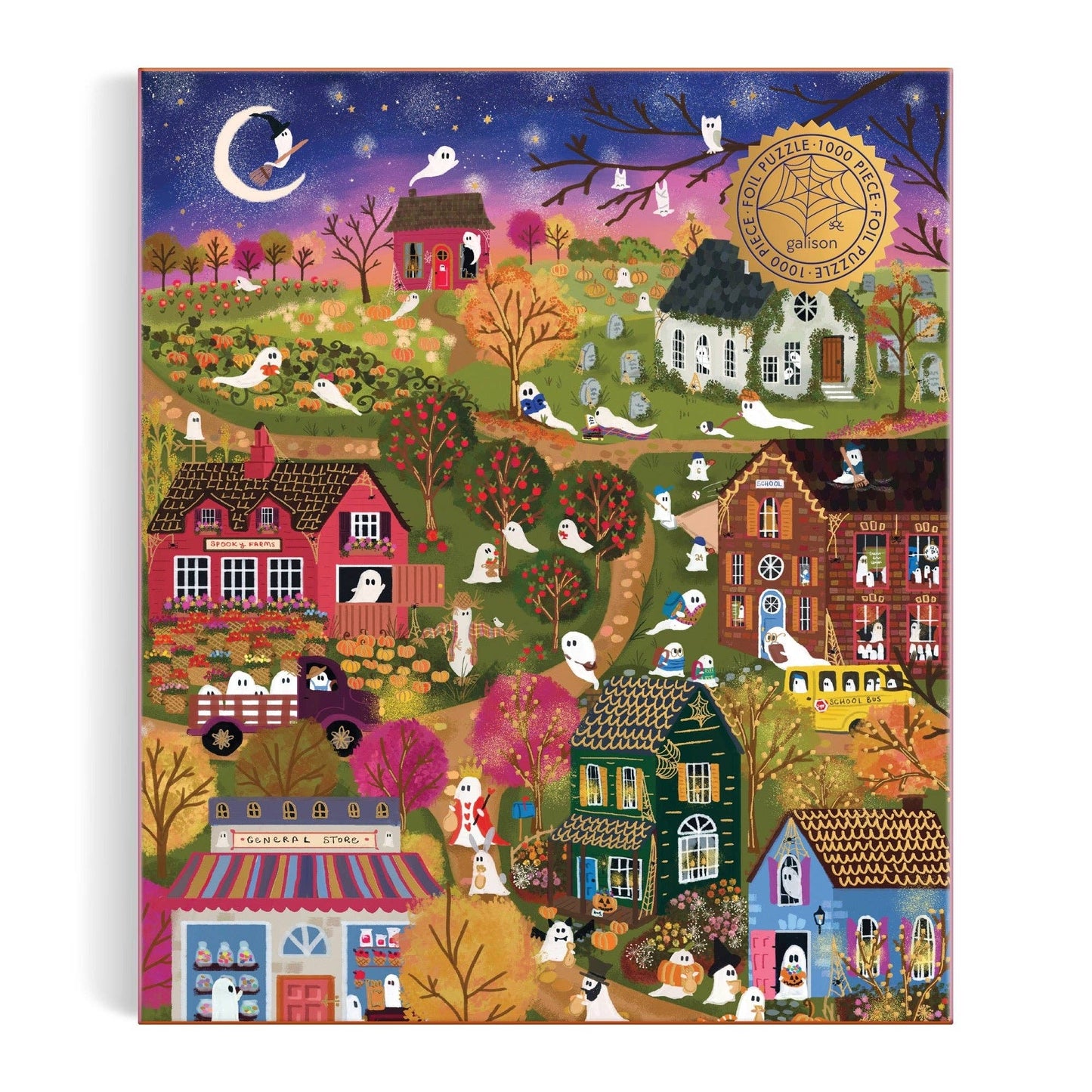 Spooky Village Foil Puzzle