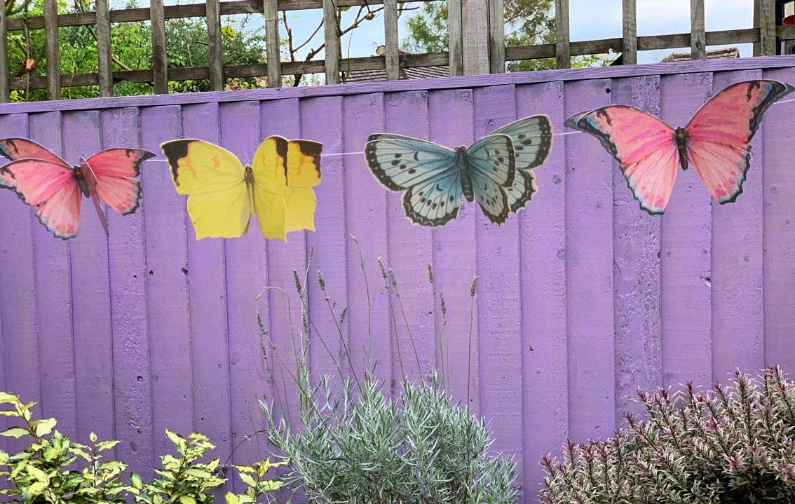 Paper Butterfly Bunting Decoration