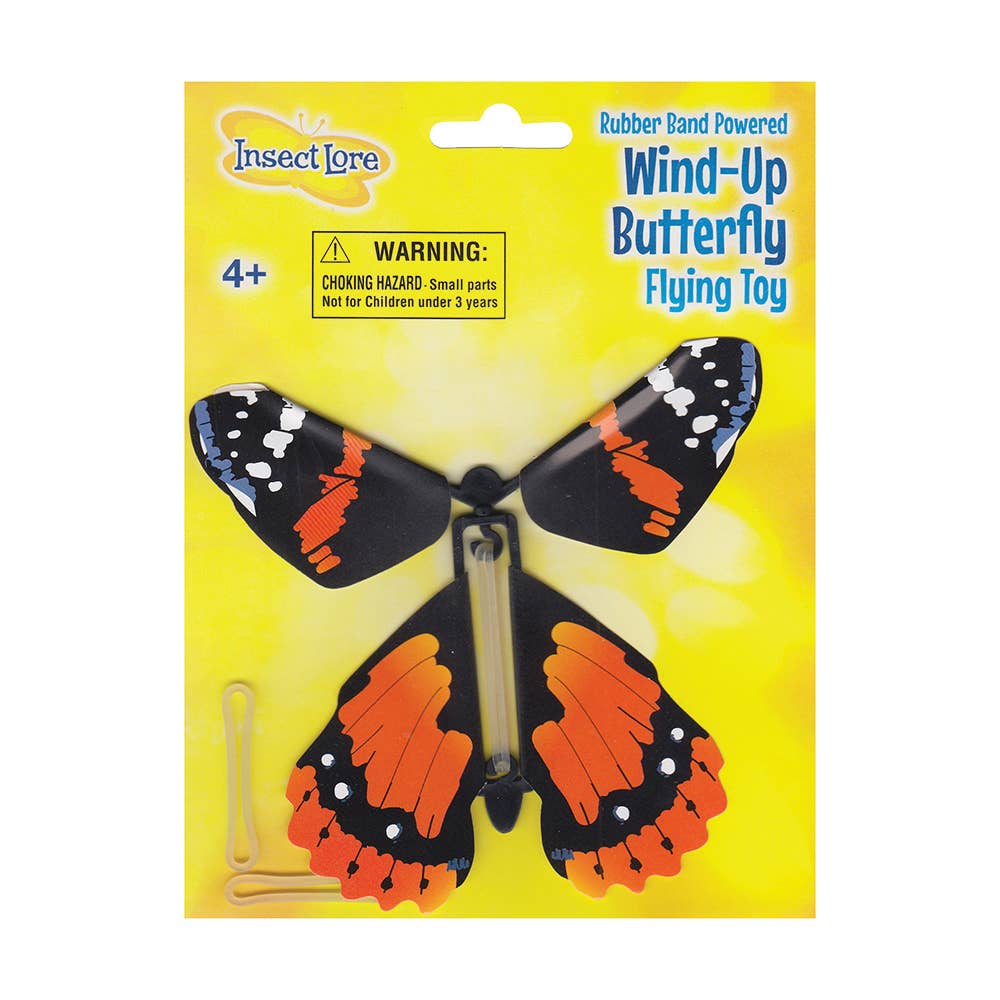 Wind-Up Butterfly Flying Toy (Assorted Colors)