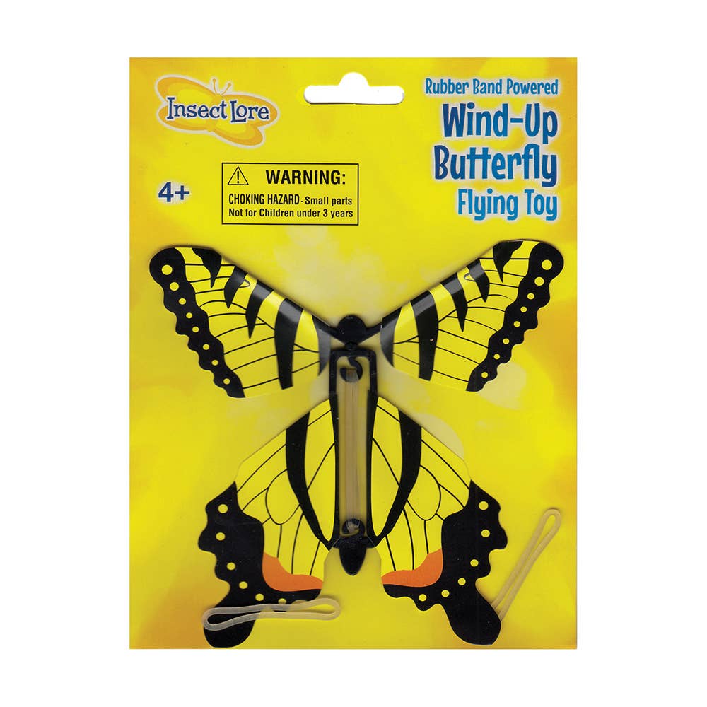 Wind-Up Butterfly Flying Toy (Assorted Colors)