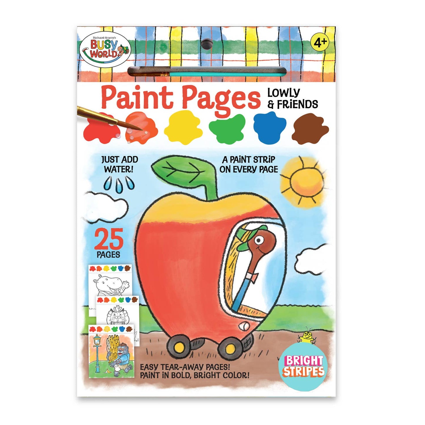 Busy Town Paint Pages - Lowly & Friends