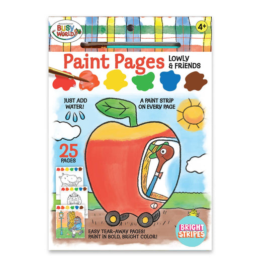 Busy Town Paint Pages - Lowly & Friends